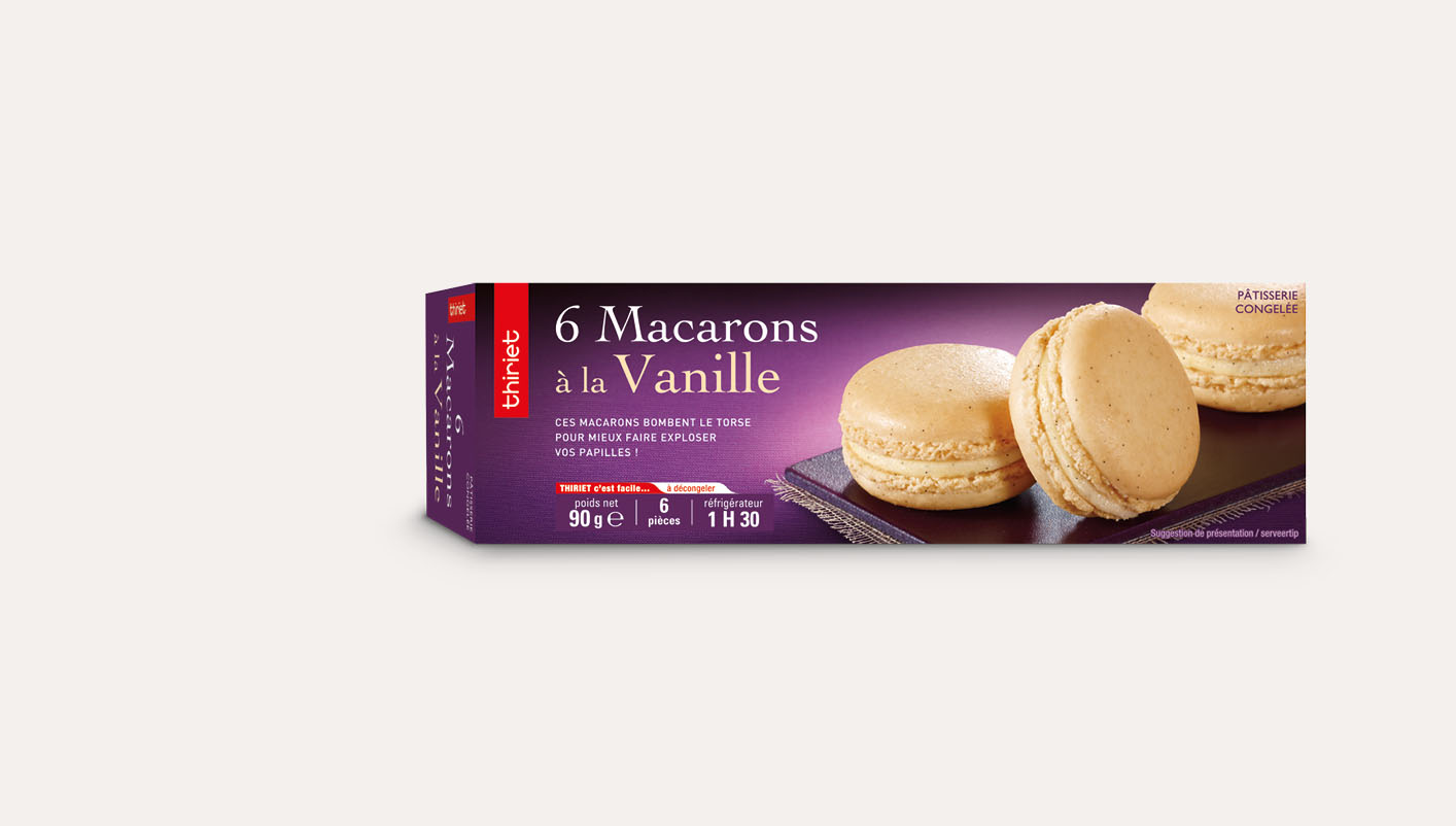 6 Macarons à la vanille