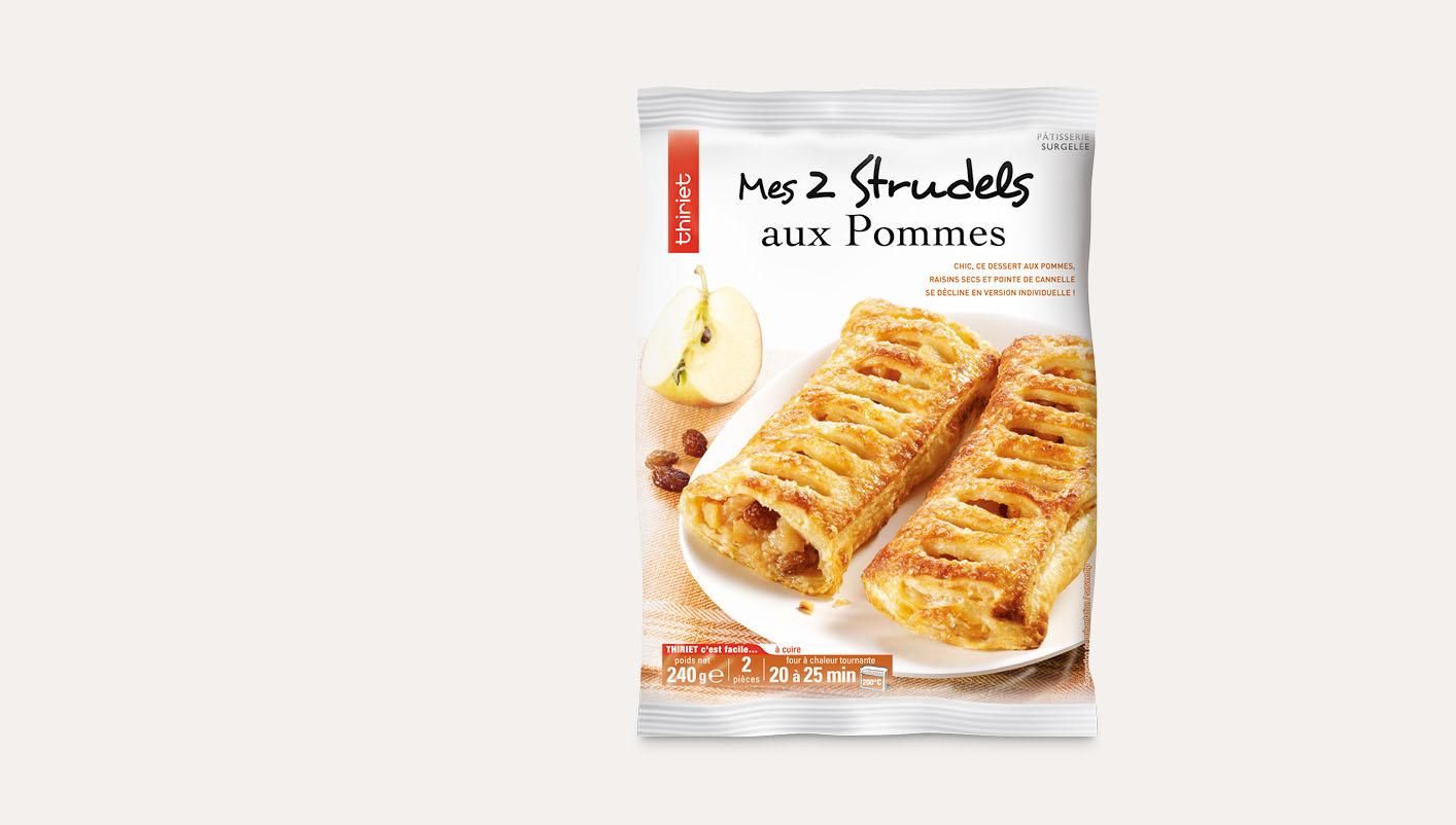 2 Strudels aux pommes Lot de 2 sachets