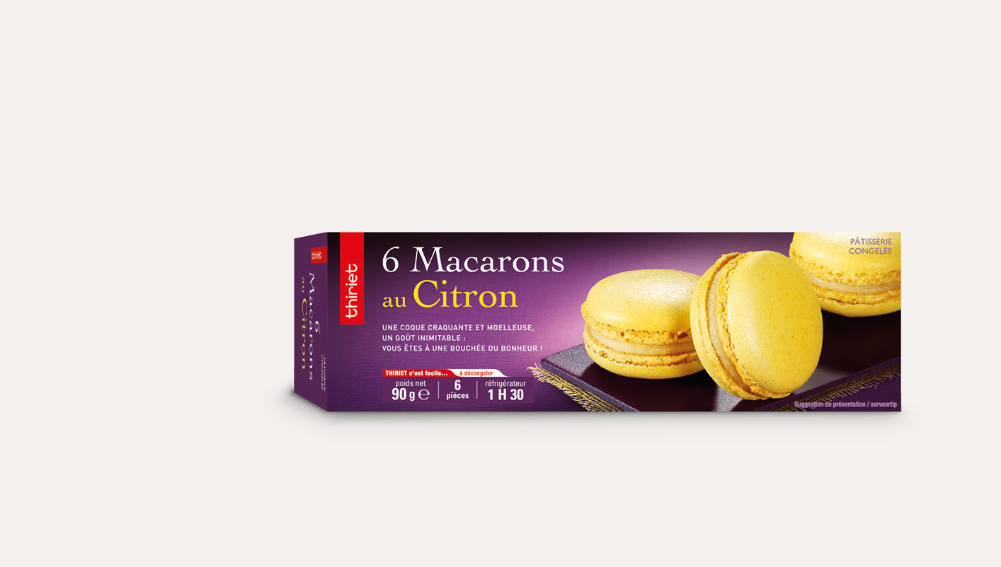 6 Macarons au citron