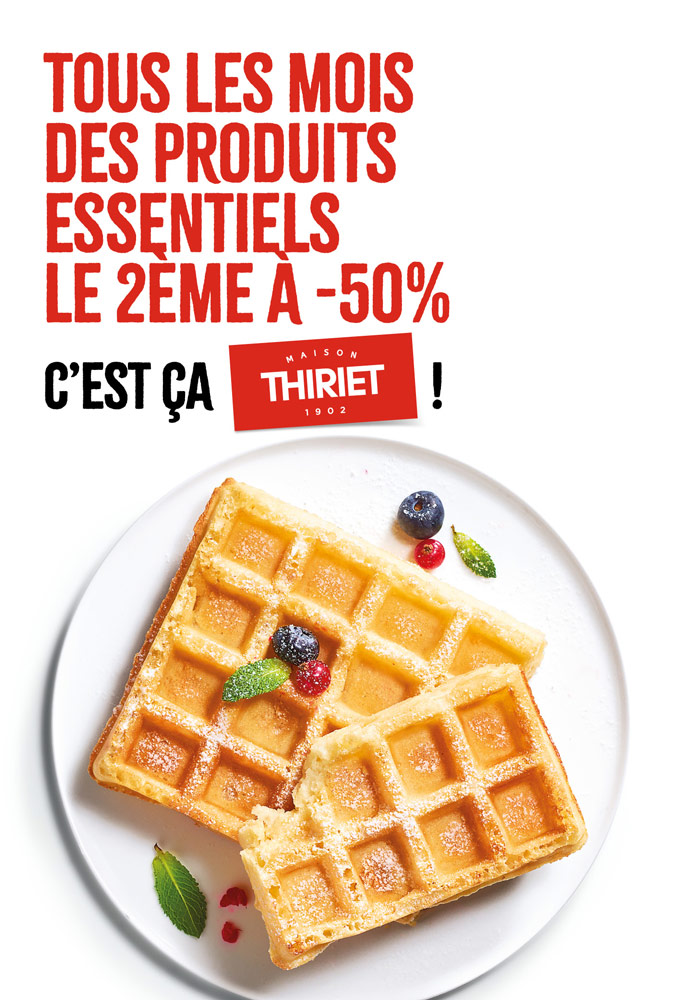Profitez des Essentiels : le 2ème à -50% !        