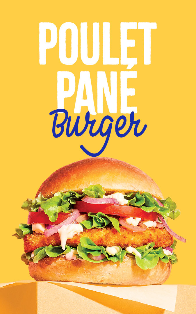 BURGER POULET PANE