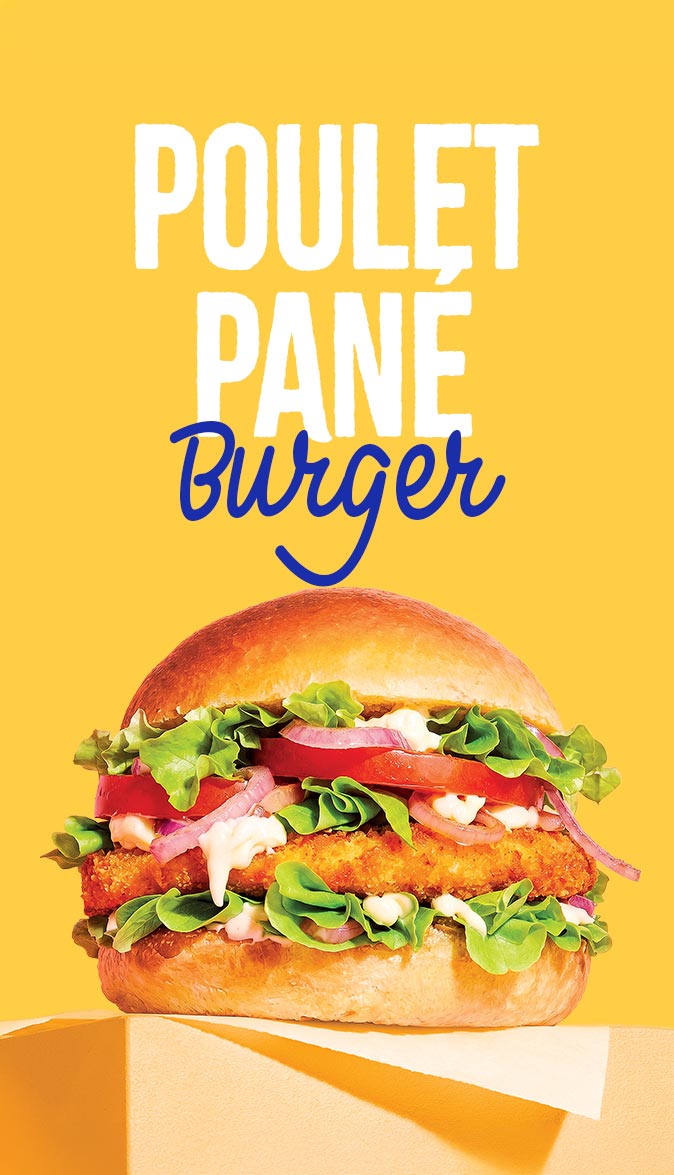 BURGER POULET PANE
