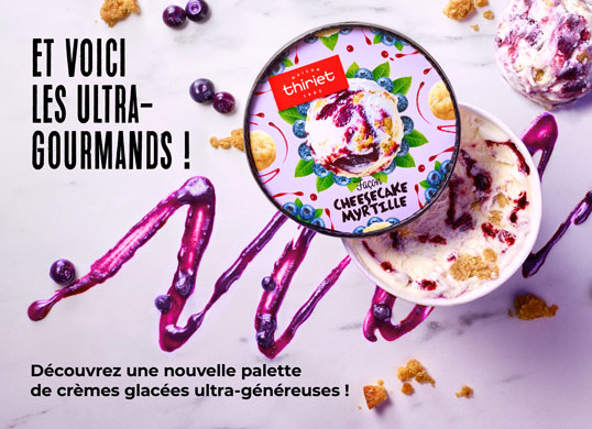 Découvrez la nouvelle palette de crèmes glacées ultra-généreuses de la Maison Thiriet !
