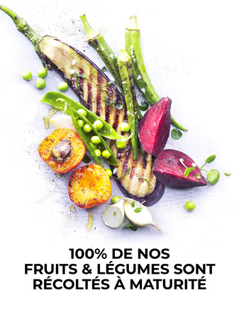 100% des fruits et légumes sont récoltés à maturité avec la Maison Thiriet