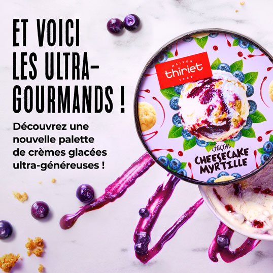 Découvrez la nouvelle palette de crèmes glacées ultra-généreuses de la Maison Thiriet !