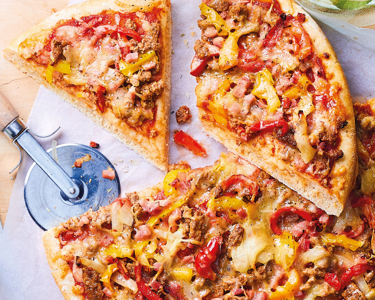 Pizza pâte épaisse Little Joe Bœuf cheddar