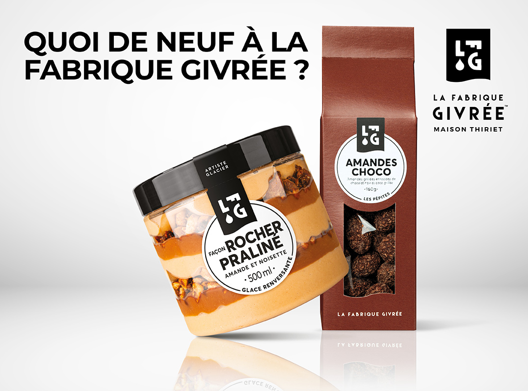 Découvrez les nouveaux pots de glaces et l'épicerie sucrée de La Fabrique Givrée™