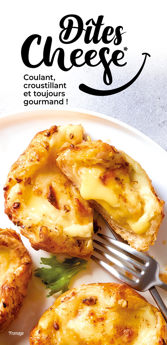 Redécouvrez le fromage sous toutes ses formes, coulant, croustillant et toujours gourmand avec notre sélection de produits : paniers, tartes, flammiches, pizzas, gougères, etc.