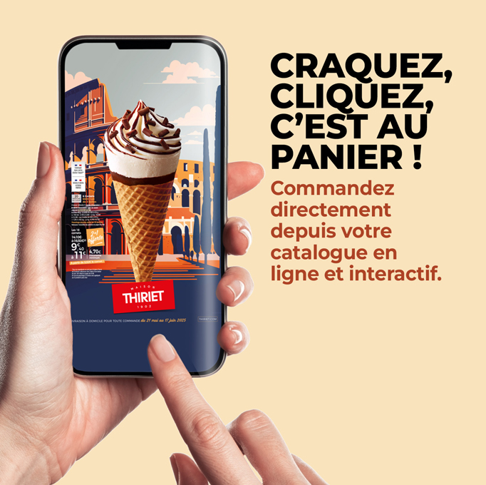 Consultez et commandez vos produits surgelés directement depuis le nouveau catalogue livraison à domicile de la Maison Thiriet du 21 mai au 17 juin 2025