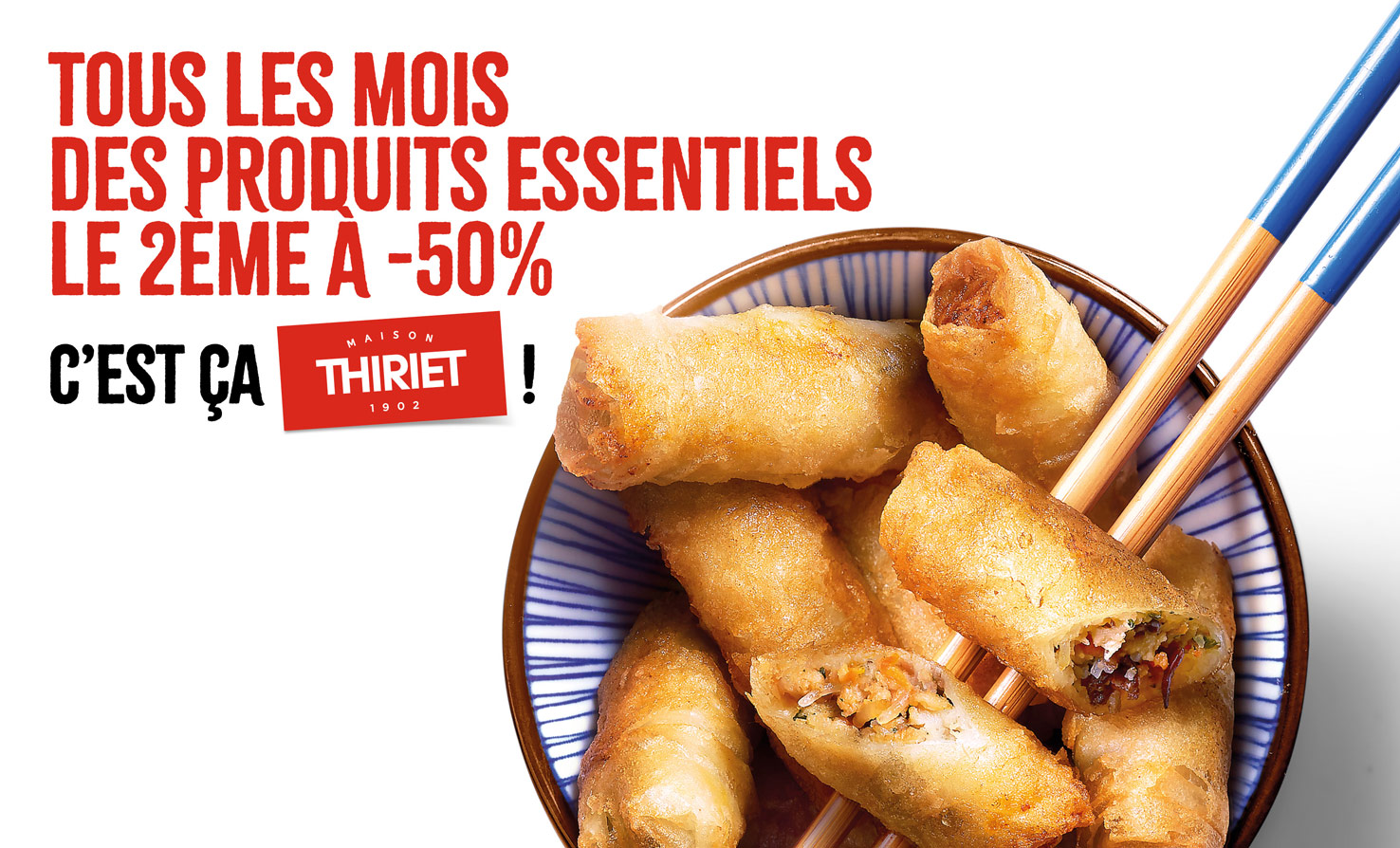 Profitez des Essentiels : le 2ème à -50% !
