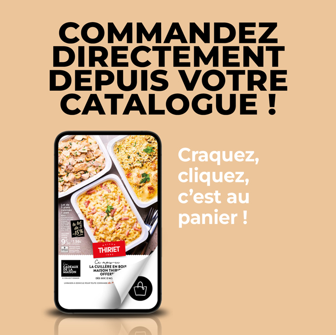Consultez et commandez vos produits surgelés directement depuis le nouveau catalogue livraison à domicile de la Maison Thiriet du 01 octobre au 27 octobre 2025