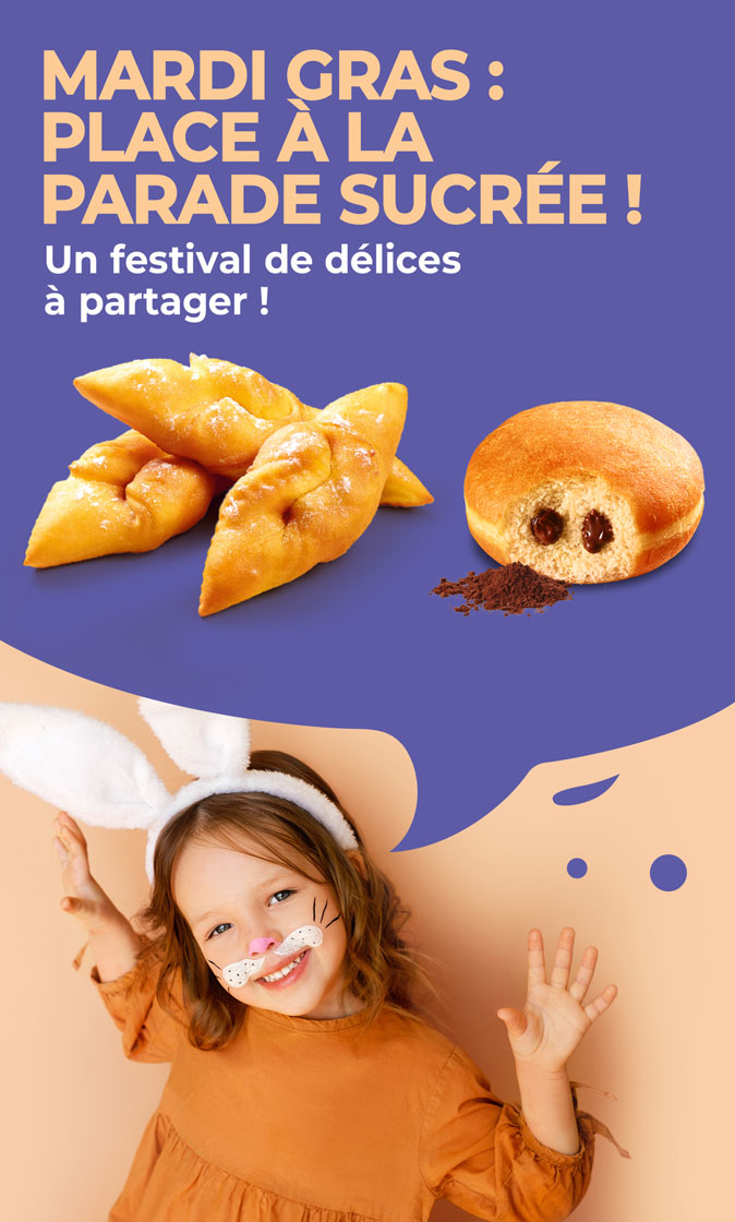 Mardi Gras sera magique avec notre sélection de délices sucrés parfaits pour ravir les petits et grands enfants !