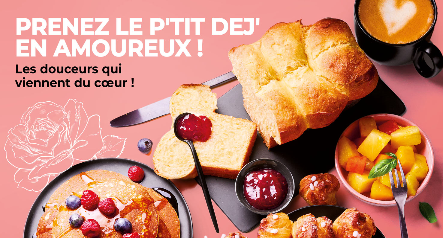 Offrez à votre moitié un petit-déjeuner romantique avec nos produits gourmands parfaits pour un moment délicieux à deux