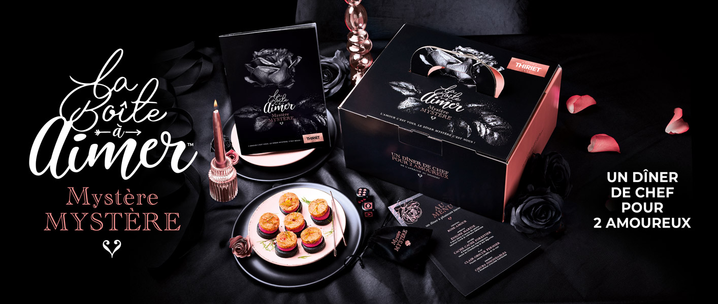 Célébrez la Saint-Valentin avec notre boîte à aimer idéale pour un dîner romantique inoubliable