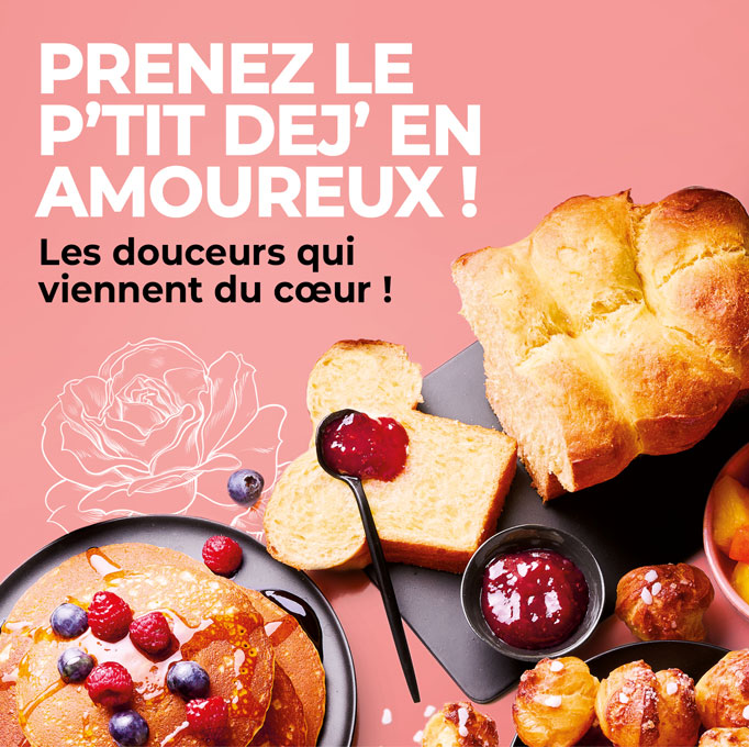 Offrez à votre moitié un petit-déjeuner romantique avec nos produits gourmands parfaits pour un moment délicieux à deux