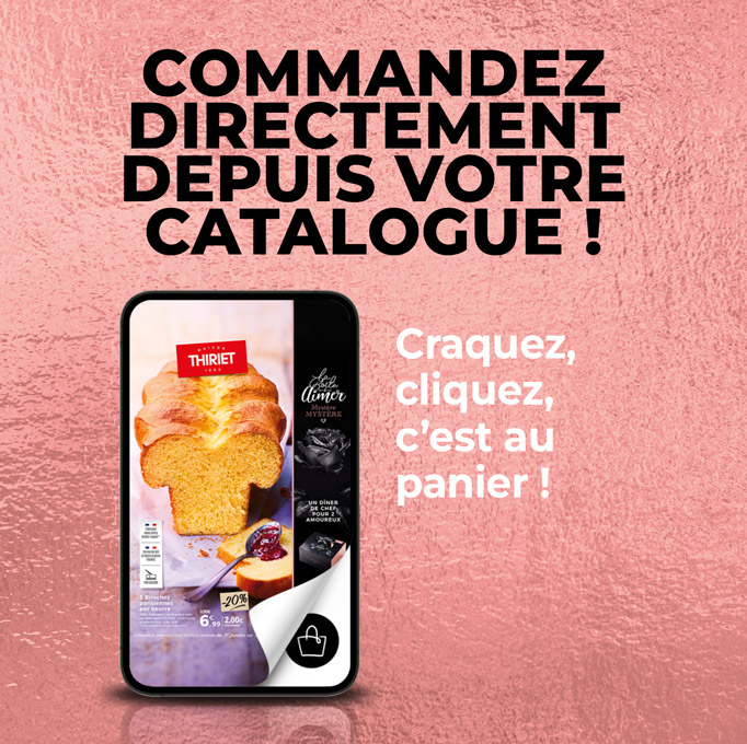 Consultez et commandez vos produits surgelés directement depuis le nouveau catalogue livraison à domicile de la Maison Thiriet du 31 janvier au 28 février 2026