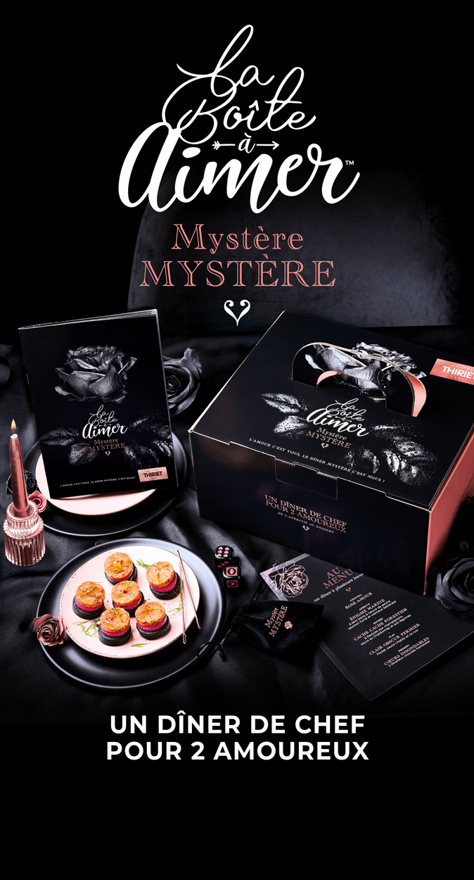 Célébrez la Saint-Valentin avec notre boîte à aimer idéale pour un dîner romantique inoubliable