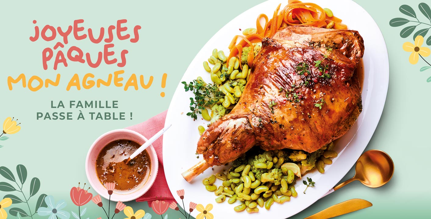 Pour Pâques, découvrez notre sélection gourmande d'apéritifs, d'entrées et de plats à partager en famille