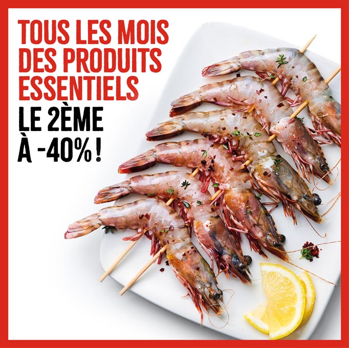Profitez des Essentiels : le 2ème à -40%