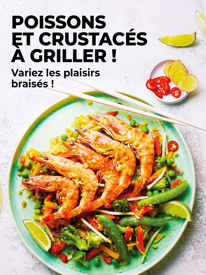 Pour des repas réussis au gril, découvrez notre sélection de produits de la mer : gambas, pavés de saumon, thon germon…
