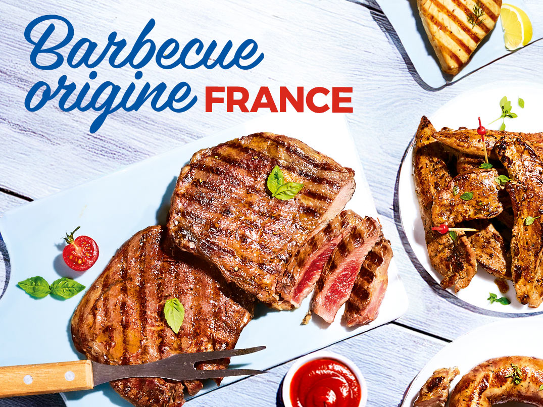 Pour un barbecue réussi, découvrez notre sélection de viandes à griller origine France : saucisse, côte de porc, entrecôte…