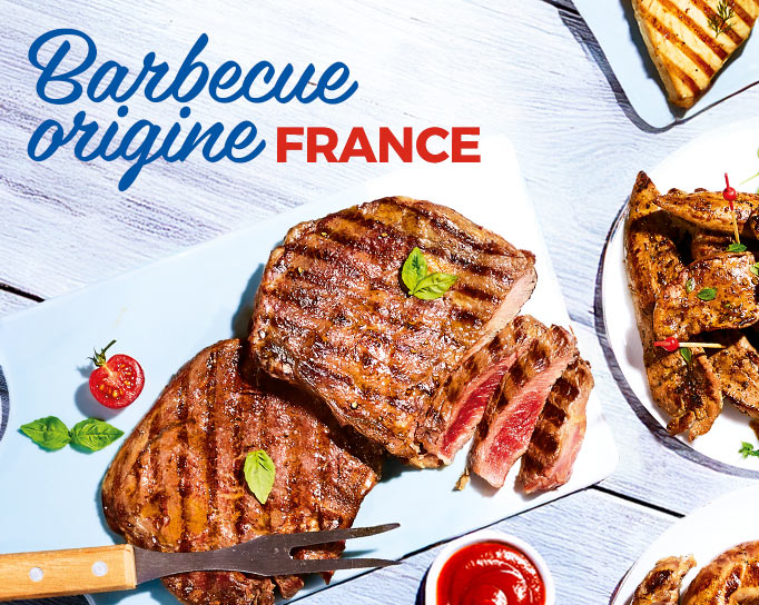 Pour un barbecue réussi, découvrez notre sélection de viandes à griller origine France : saucisse, côte de porc, entrecôte…