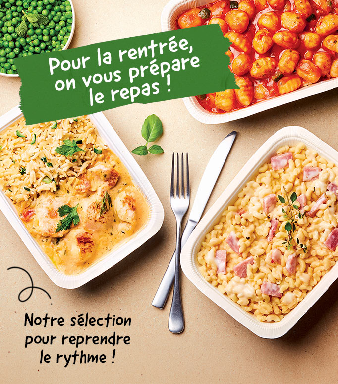 Pour la rentrée, reprenez le rythme avec notre sélection de plats pratiques et savoureux : lasagnes, gnocchis, tartines, poissons, légumes et bien plus encore