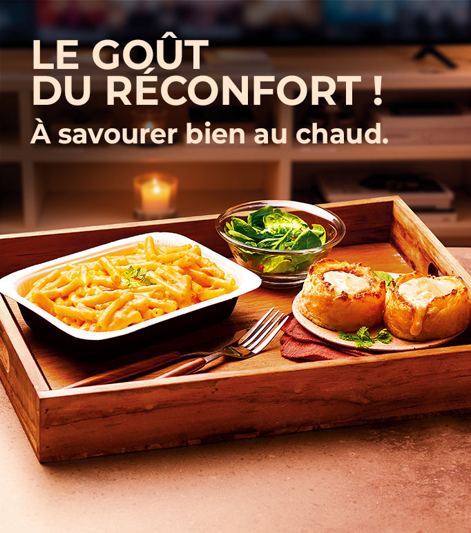 Réchauffez vos soirées d’hiver avec notre sélection de plats réconfortants : mac &amp; cheese, aligot, tartiflette, pizzas au fromage