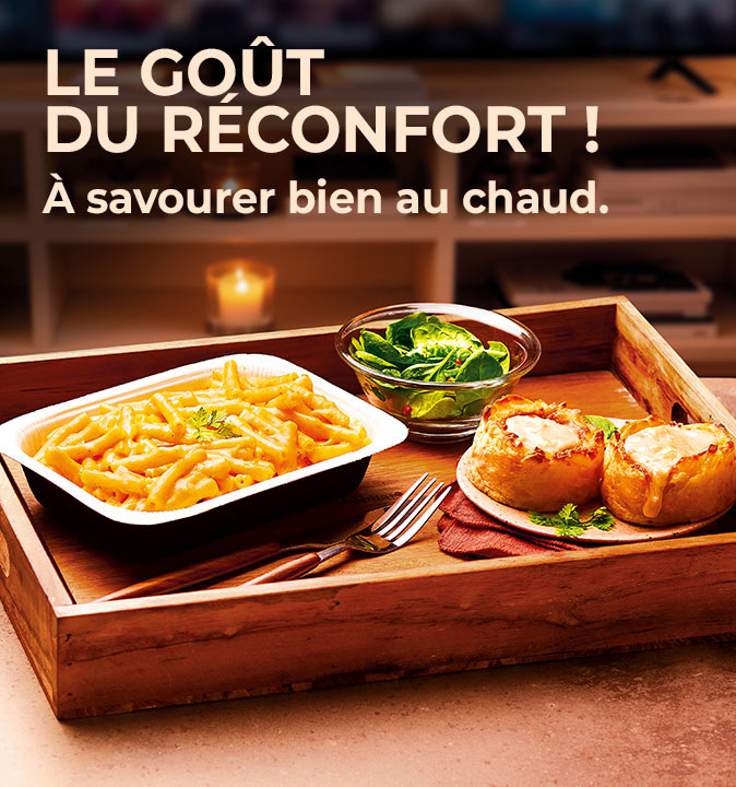 Réchauffez vos soirées d’hiver avec notre sélection de plats réconfortants : mac &amp; cheese, aligot, tartiflette, pizzas au fromage