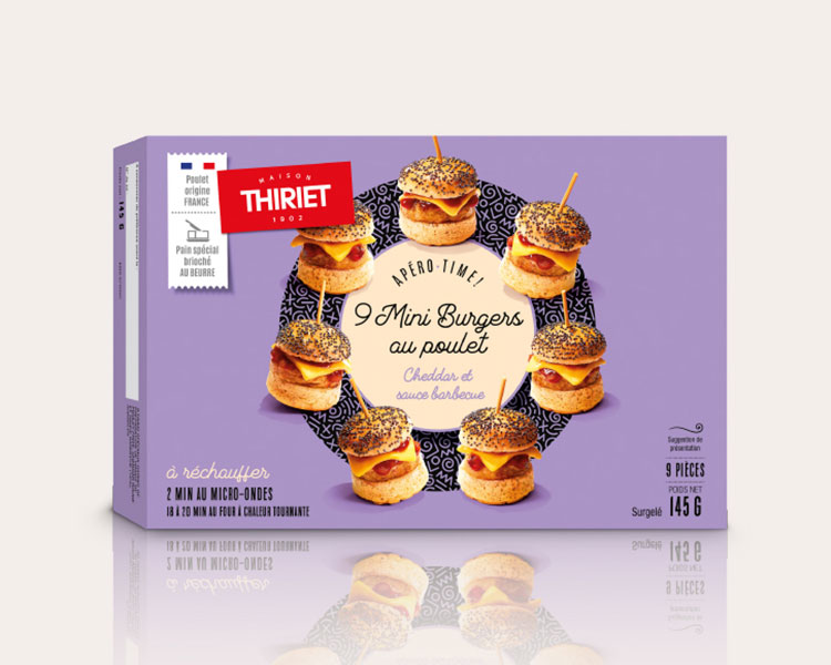 Apéritifs chauds - Mini burgers au poulet