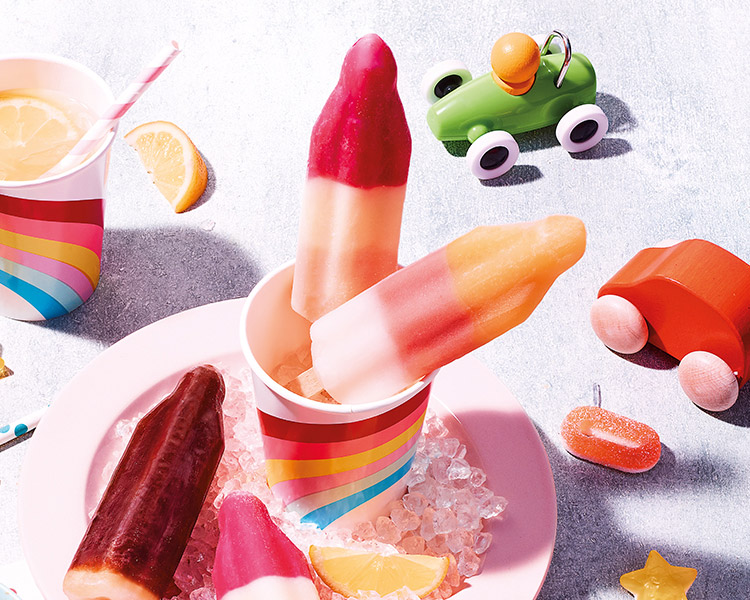 Glaces - Enfants - 8 Fusées banane, pomme, framboise