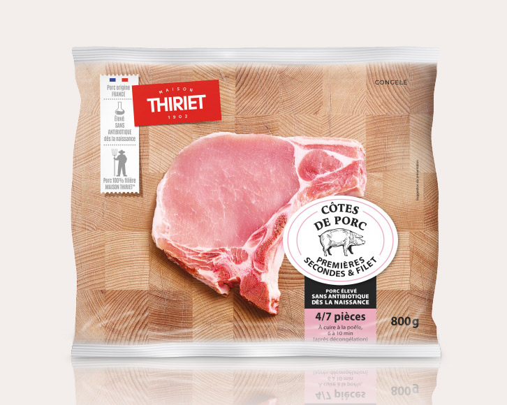 Viandes, volailles - Viandes bouchères - Porc - Côtes de porc premières, secondes et filet - sans antibio
