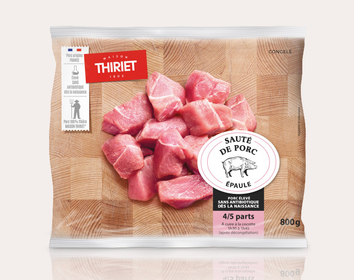 Viandes, volailles - Viandes bouchères - Porc - Sauté de porc - sans antibiotique dès la naissance