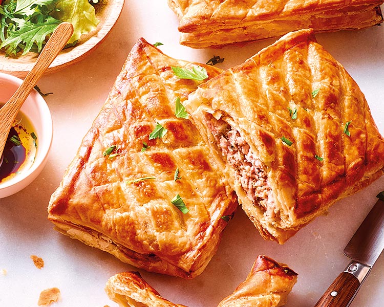 Feuilletés, crêpes, snacking - Feuilletés, tartes et tourtes individuels - Feuilletés - 6 Feuilletés à la viande