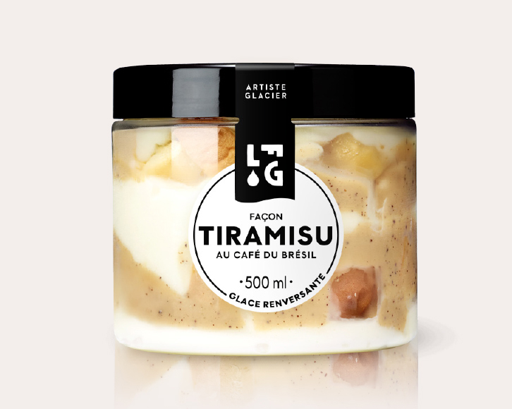 Glaces - Crèmes glacées et sorbets - Artisanales - Glace Façon Tiramisu au café du Brésil