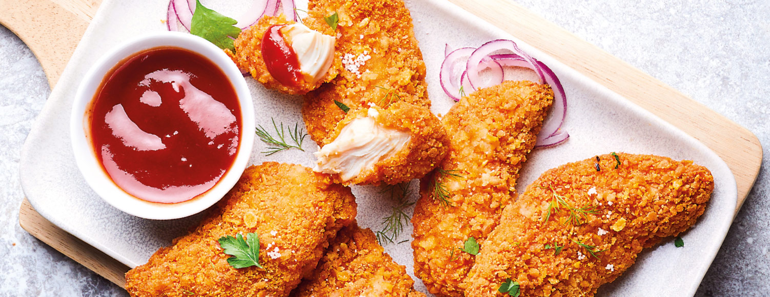 Viandes, volailles - Viandes panées - Poulet - Tenders de poulet