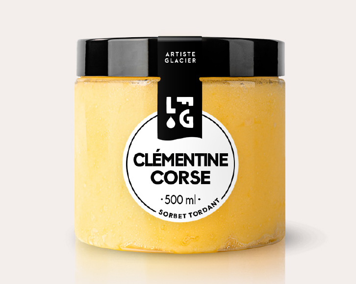 Glaces - Crèmes glacées et sorbets - Artisanales - Sorbet plein fruit Clémentine de Corse