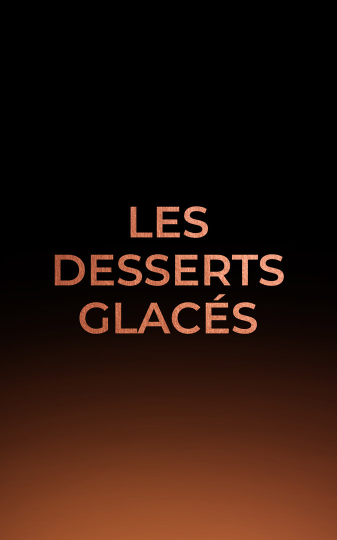 Les desserts glacés