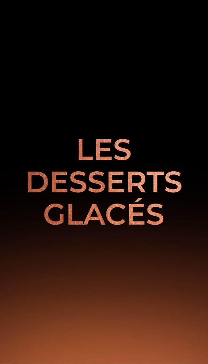 Les desserts glacés