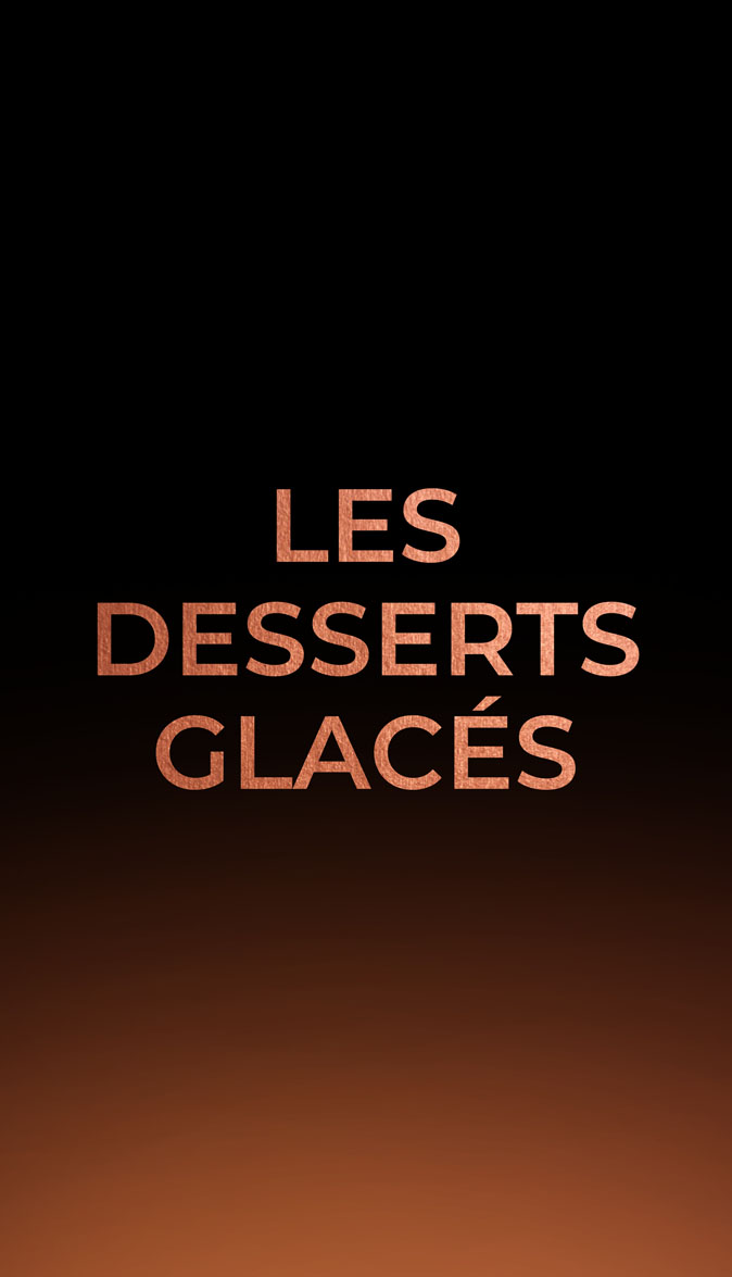Les desserts glacés