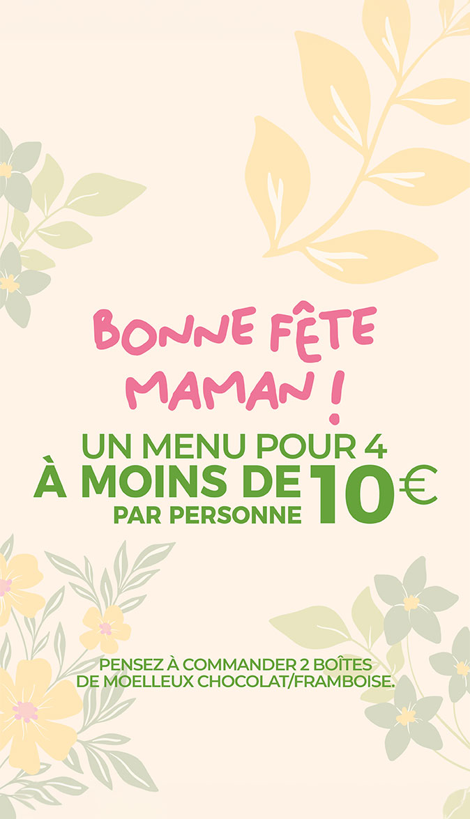 Menu moins 10€
