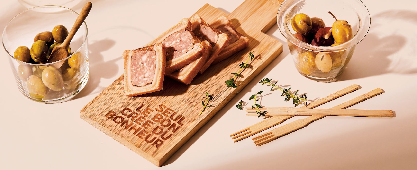 La planche à apéro en bois de la Maison Thiriet en cadeau