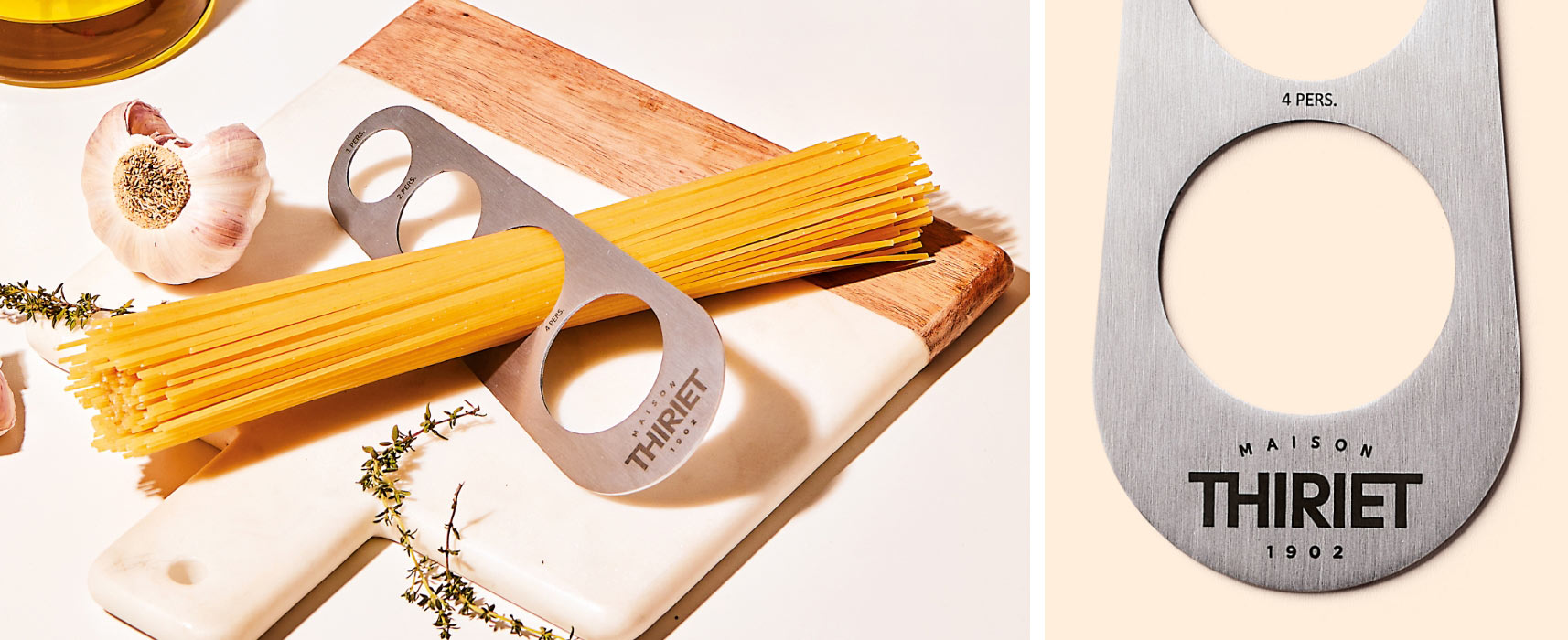 Le doseur à spaghetti de la Maison Thiriet en cadeau